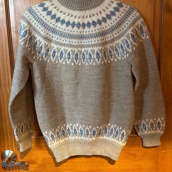 Dale Of Norway Wool Nordic Fair Isle Cardigan Sweater Size 38 Medium Norwegian - Picture 7 of 10